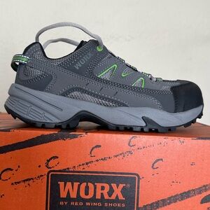 WORX Red Wing Women's Shoes Size 6 W Steel Toe Slip‎ Resistant 5111 Work